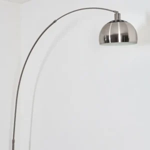 hofstein Baloca Lampadaire Nickel mat, Noir, 1 lumière* Lampes Modernes