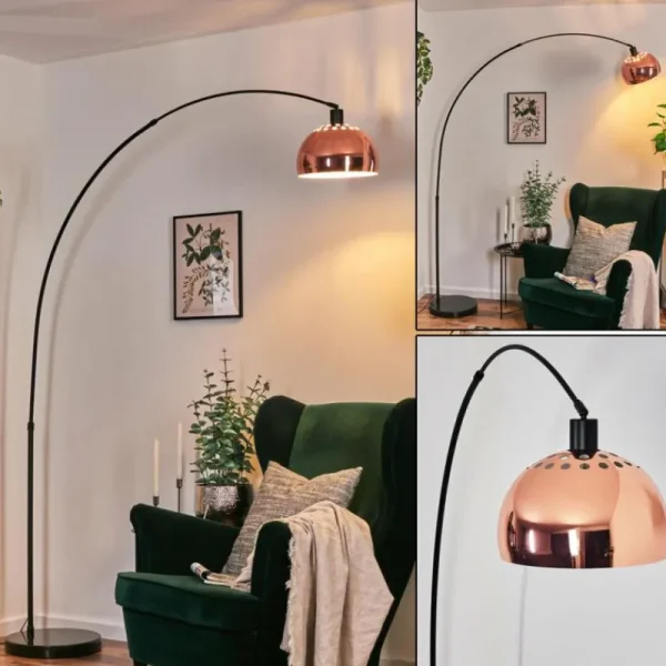 hofstein Baloca Lampadaire Noir, 1 lumière* Lampes Modernes