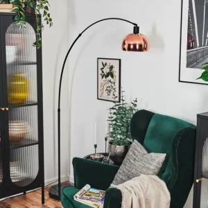 hofstein Baloca Lampadaire Noir, 1 lumière* Lampes Modernes