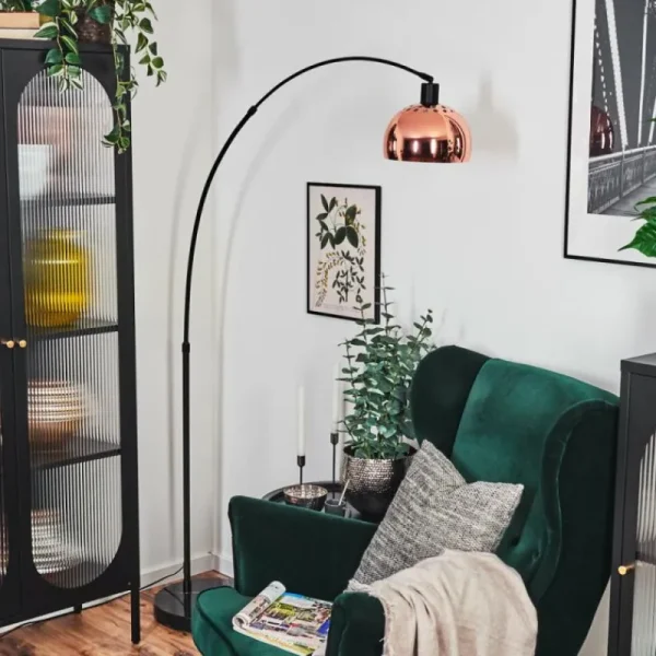 hofstein Baloca Lampadaire Noir, 1 lumière* Lampes Modernes