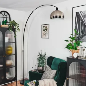 hofstein Baloca Lampadaire Noir, 1 lumière* Lampes Modernes