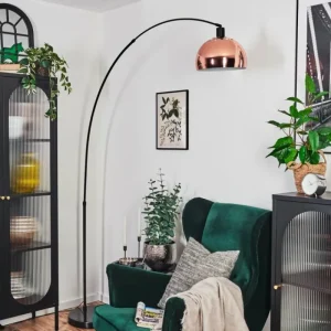 hofstein Baloca Lampadaire Noir, 1 lumière* Lampes Modernes