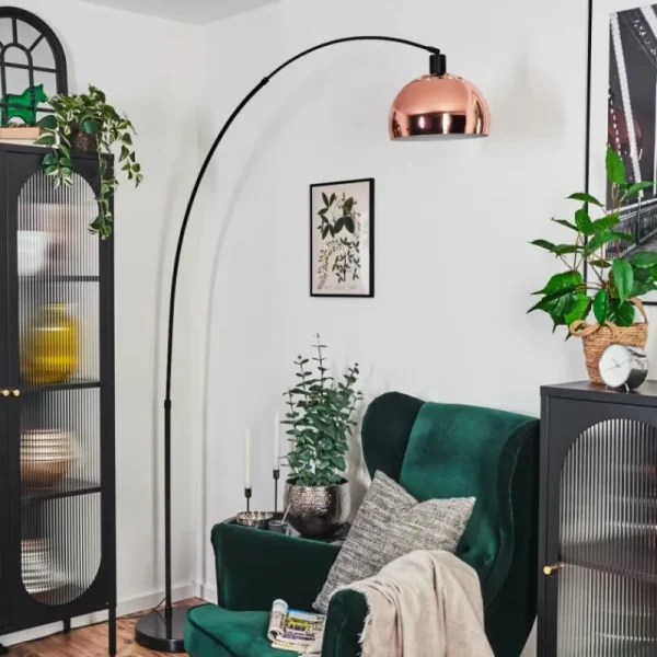 hofstein Baloca Lampadaire Noir, 1 lumière* Lampes Modernes