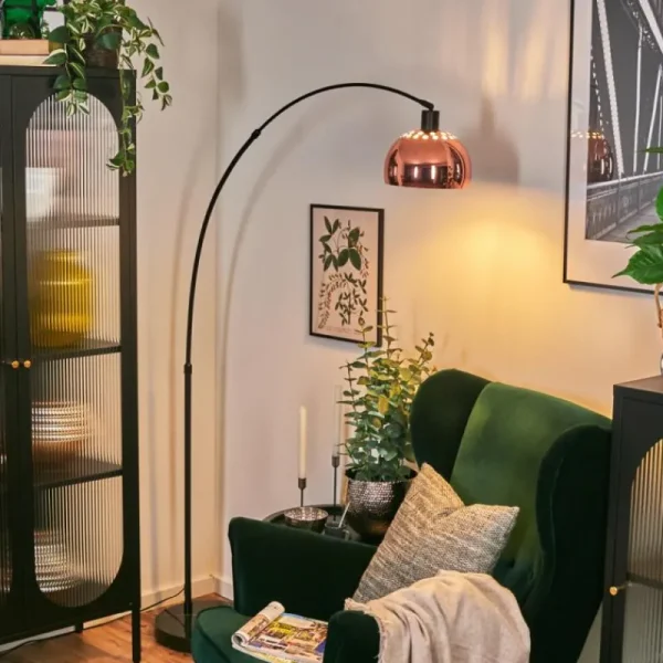 hofstein Baloca Lampadaire Noir, 1 lumière* Lampes Modernes