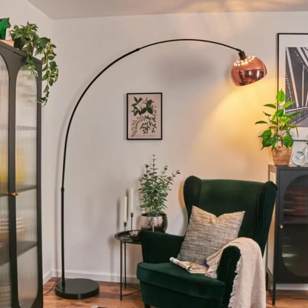 hofstein Baloca Lampadaire Noir, 1 lumière* Lampes Modernes