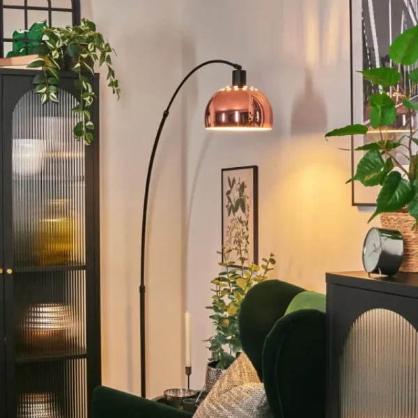 hofstein Baloca Lampadaire Noir, 1 lumière* Lampes Modernes
