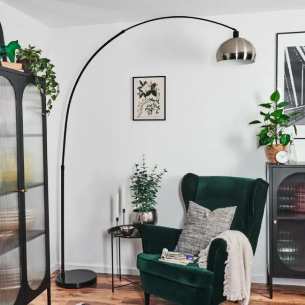 hofstein Baloca Lampadaire Noir, 1 lumière* Lampes Modernes