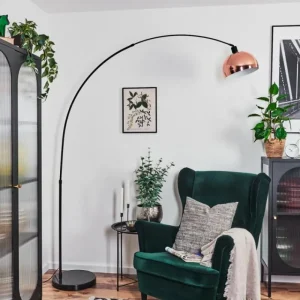 hofstein Baloca Lampadaire Noir, 1 lumière* Lampes Modernes
