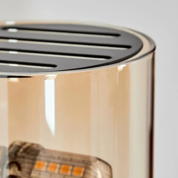 hofstein Bamako Luminaire Up & Down, Applique murale LED Noir, 1 lumière* Lampes En Verre
