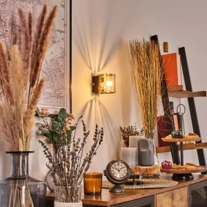 hofstein Bamako Luminaire Up & Down, Applique murale LED Noir, 1 lumière* Lampes En Verre