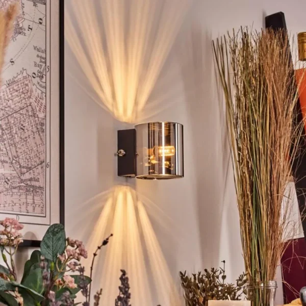 hofstein Bamako Luminaire Up & Down, Applique murale LED Noir, 1 lumière* Lampes Modernes