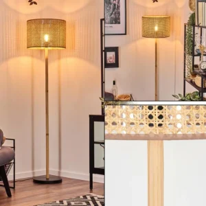 hofstein Barcos Lampadaire Écru, Noir, 1 lumière* Lampes Modernes