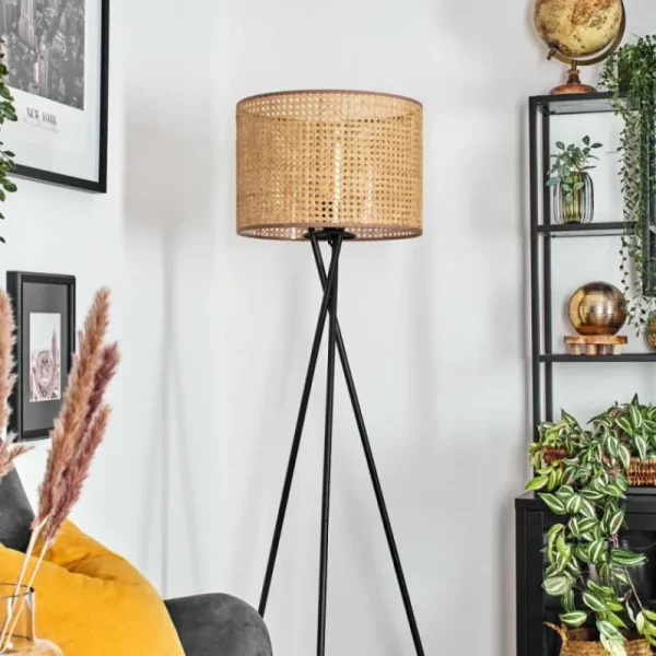 hofstein Barcos Lampadaire Noir, 1 lumière* Lampes Modernes