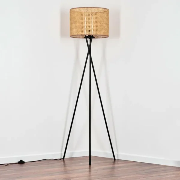 hofstein Barcos Lampadaire Noir, 1 lumière* Lampes Modernes