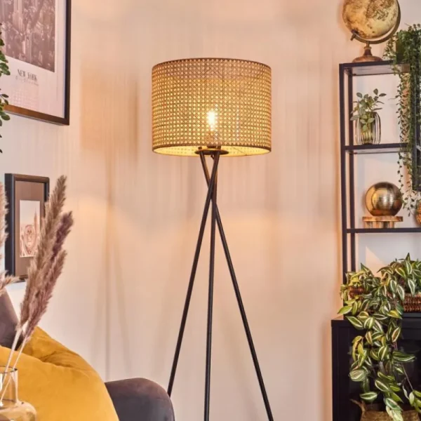 hofstein Barcos Lampadaire Noir, 1 lumière* Lampes Modernes