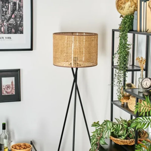hofstein Barcos Lampadaire Noir, 1 lumière* Lampes Modernes
