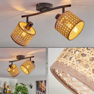 hofstein Barcos Plafonnier Noir, 2 lumières* Lampes Modernes