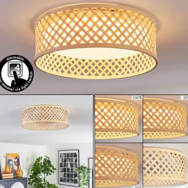 hofstein Barroco Plafonnier LED Écru, Blanc, 1 lumière* Lampes Modernes