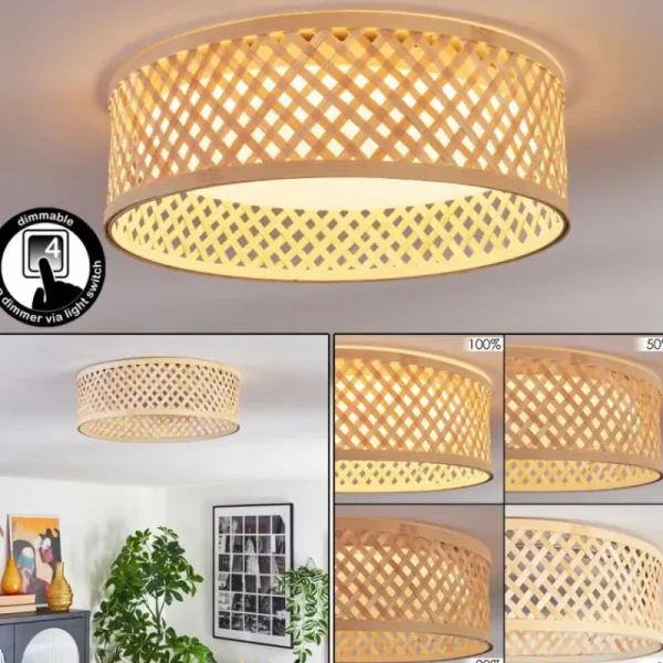 hofstein Barroco Plafonnier LED Écru, Blanc, 1 lumière* Lampes Modernes