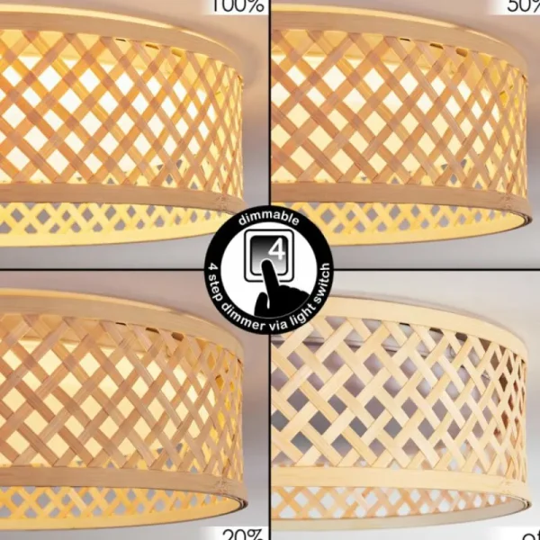 hofstein Barroco Plafonnier LED Écru, Blanc, 1 lumière* Lampes Modernes