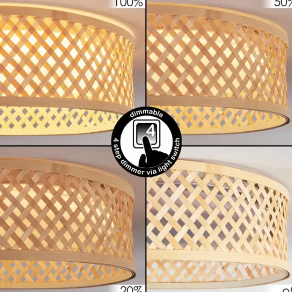 hofstein Barroco Plafonnier LED Écru, Blanc, 1 lumière* Lampes Modernes