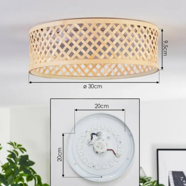 hofstein Barroco Plafonnier LED Écru, Blanc, 1 lumière* Lampes Modernes