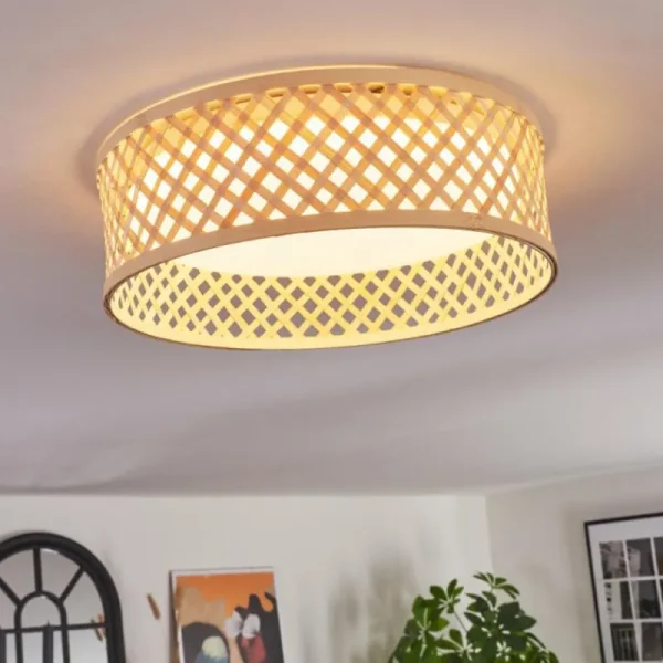 hofstein Barroco Plafonnier LED Écru, Blanc, 1 lumière* Lampes Modernes