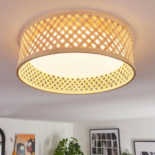 hofstein Barroco Plafonnier LED Écru, Blanc, 1 lumière* Lampes Modernes