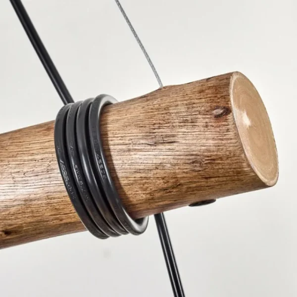 hofstein Basto Suspension, Boule lumineuse, Suspension Écru, Noir, 4 lumières* Lampes Modernes