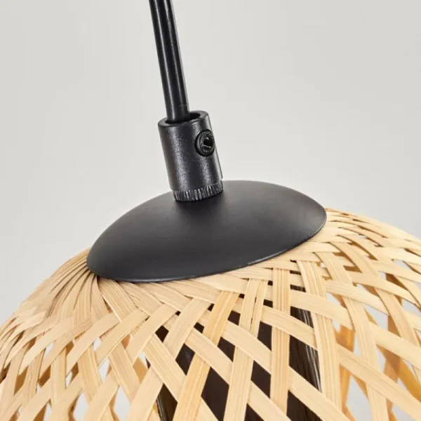 hofstein Basto Suspension, Boule lumineuse, Suspension Écru, Noir, 4 lumières* Lampes Modernes