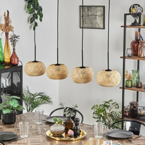hofstein Bauro Suspension Écru, 4 lumières* Lampes Modernes