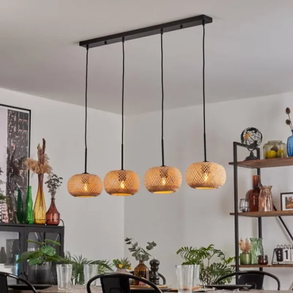 hofstein Bauro Suspension Écru, 4 lumières* Lampes Modernes