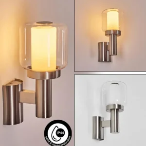 hofstein Beira Lampe murale d´extérieur, Applique murale Nickel mat, 1 lumière* Lampes Modernes