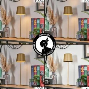 hofstein Belece Lampe de table d'extérieur, Lampe à poser LED Beige, 1 lumière* Lampes Modernes
