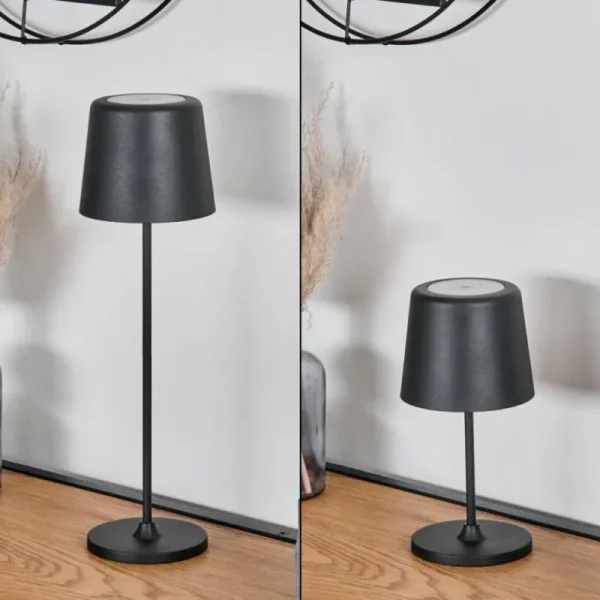 hofstein Belece Lampe de table d'extérieur, Lampe à poser LED Noir, 1 lumière* Lampes Modernes