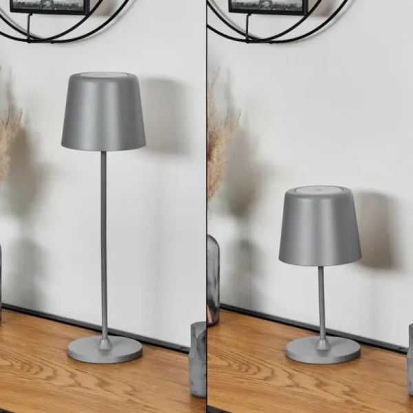 hofstein Belece Lampe de table d'extérieur, Lampe à poser LED Gris, 1 lumière* Lampes Modernes