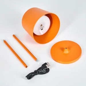 hofstein Belece Lampe de table d'extérieur, Lampe à poser LED Orange, 1 lumière* Lampes Modernes