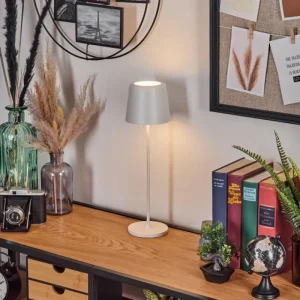 hofstein Belece Lampe de table d'extérieur, Lampe à poser LED Blanc, 1 lumière* Lampes Modernes