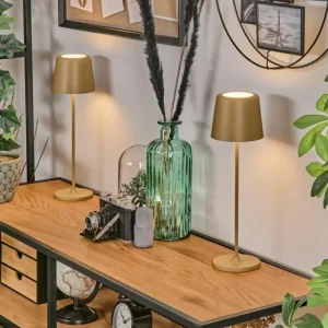 hofstein Belece Lampe de table d'extérieur, Lampe à poser LED Beige, 1 lumière* Lampes Modernes