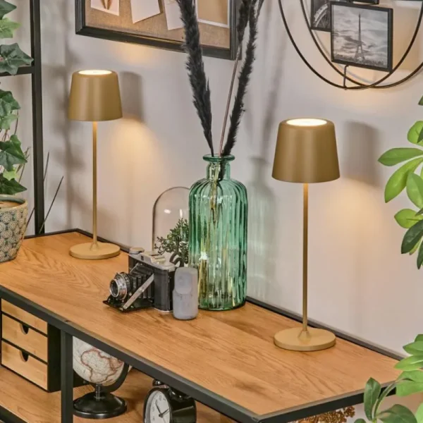 hofstein Belece Lampe de table d'extérieur, Lampe à poser LED Beige, 1 lumière* Lampes Modernes