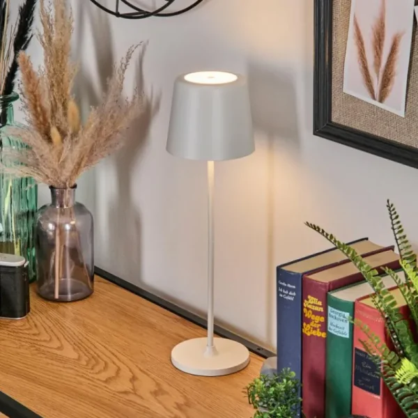 hofstein Belece Lampe de table d'extérieur, Lampe à poser LED Blanc, 1 lumière* Lampes Modernes