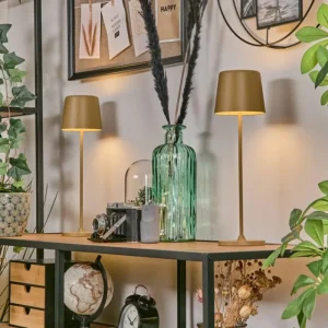 hofstein Belece Lampe de table d'extérieur, Lampe à poser LED Beige, 1 lumière* Lampes Modernes