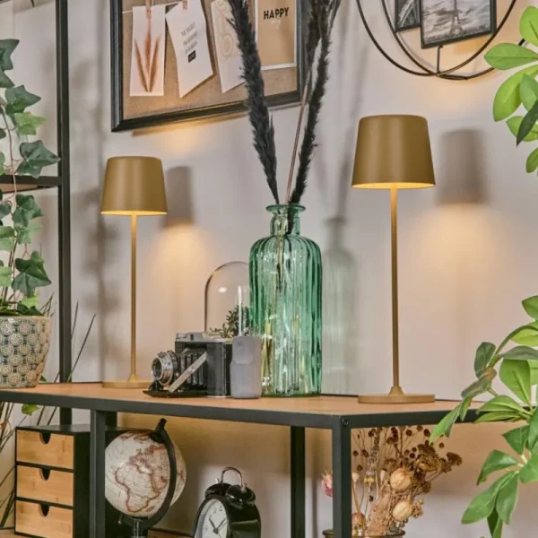 hofstein Belece Lampe de table d'extérieur, Lampe à poser LED Beige, 1 lumière* Lampes Modernes