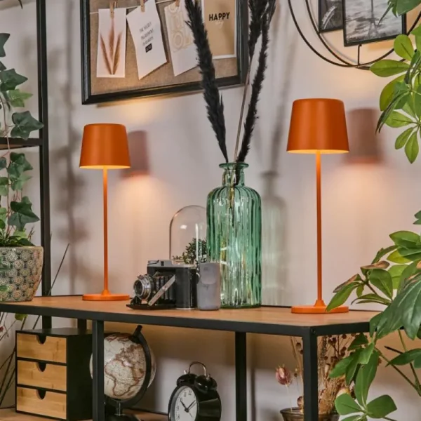 hofstein Belece Lampe de table d'extérieur, Lampe à poser LED Orange, 1 lumière* Lampes Modernes
