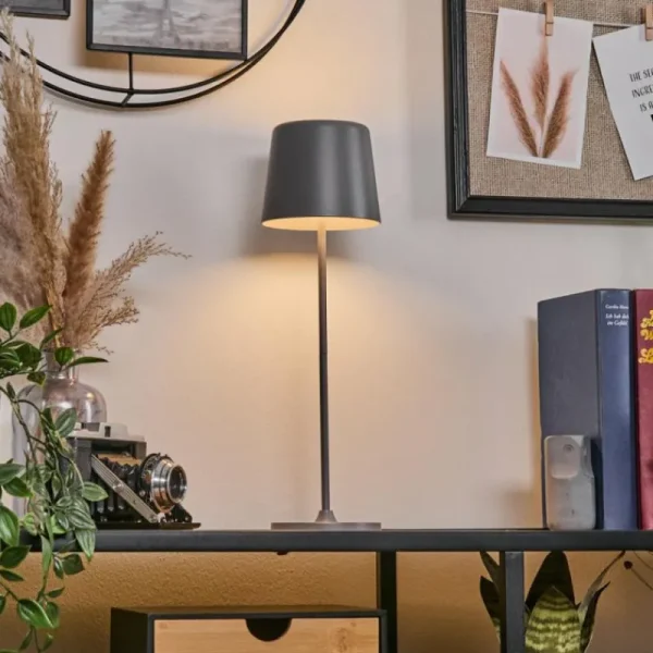 hofstein Belece Lampe de table d'extérieur, Lampe à poser LED Gris, 1 lumière* Lampes Modernes