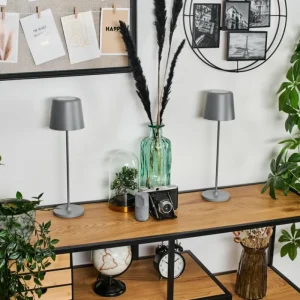hofstein Belece Lampe de table d'extérieur, Lampe à poser LED Gris, 1 lumière* Lampes Modernes
