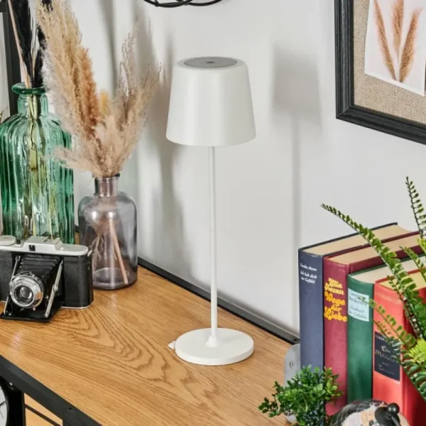hofstein Belece Lampe de table d'extérieur, Lampe à poser LED Blanc, 1 lumière* Lampes Modernes