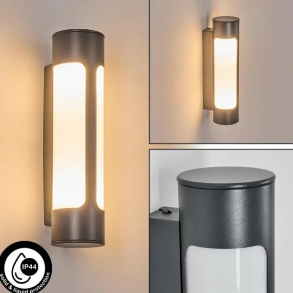 hofstein Biran Lampe murale d´extérieur, Applique murale LED Anthracite, 1 lumière* Lampes Modernes