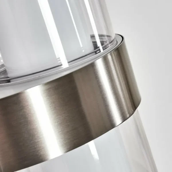 hofstein Blinneberg Luminaire extérieur, Lampe murale d´extérieur LED Nickel mat, 2 lumières* Lampes Modernes