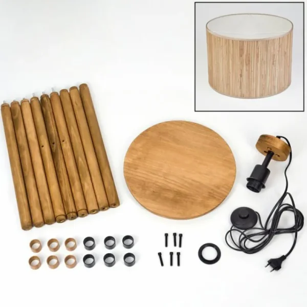 hofstein Bongal Lampadaire Écru, 1 lumière* Lampes Modernes